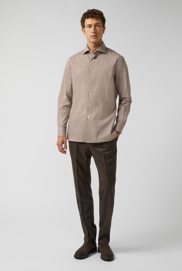 Camicia in cotone stretch con stampa - Pal Zileri shop online