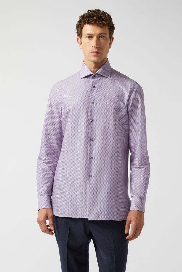 Printed shirt in stretch cotton - Pal Zileri shop online