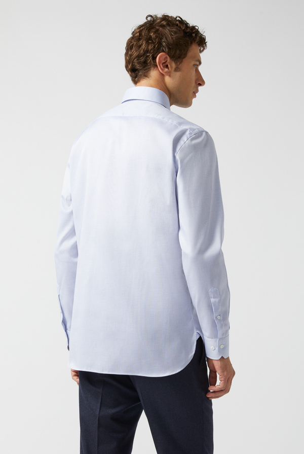 Wrinkle-free shirt with micro-pattern - Pal Zileri shop online