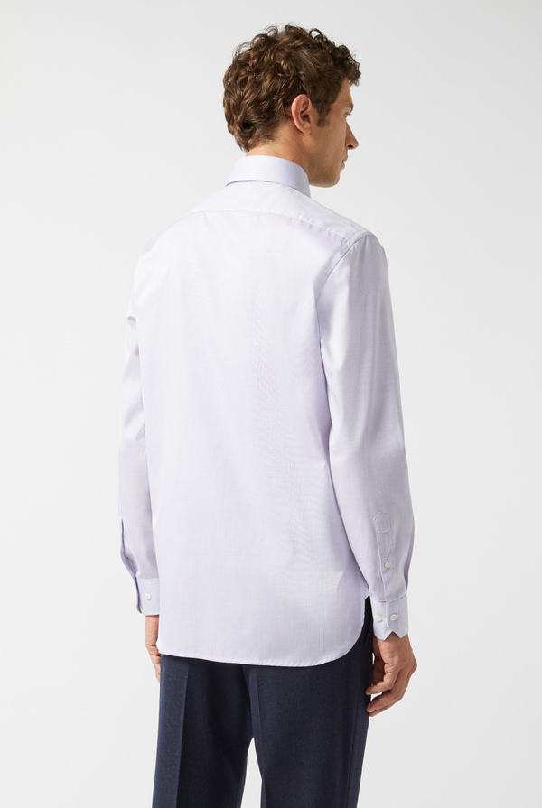 Wrinkle-free shirt with micro-pattern - Pal Zileri shop online