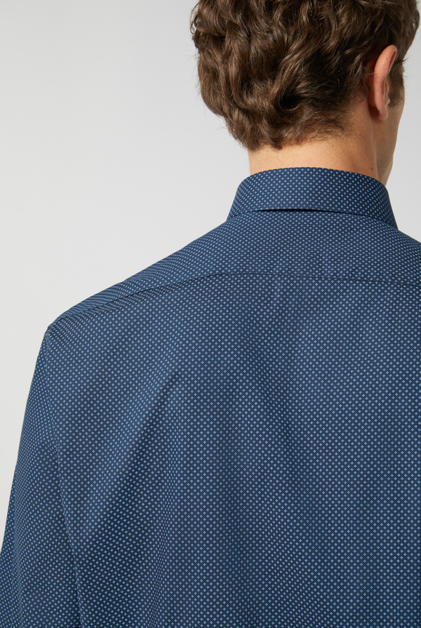 Shirt in cotton with micro-pattern - Pal Zileri shop online