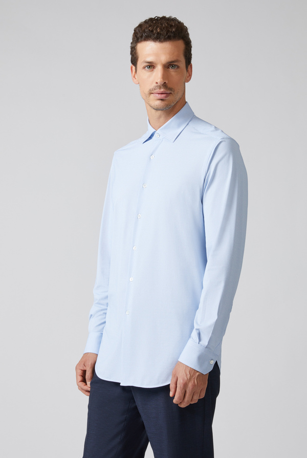 Active shirt in stretch fabric jacquard - Pal Zileri shop online