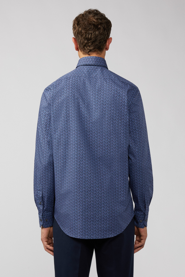 Camicia stampata in cotone stretch - Pal Zileri shop online