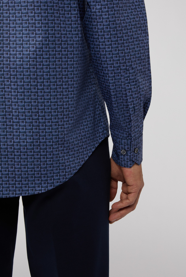 Camicia stampata in cotone stretch - Pal Zileri shop online