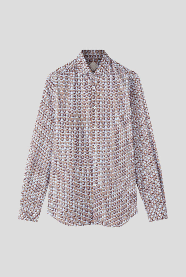 Printed shirt in stretch cotton - Pal Zileri shop online