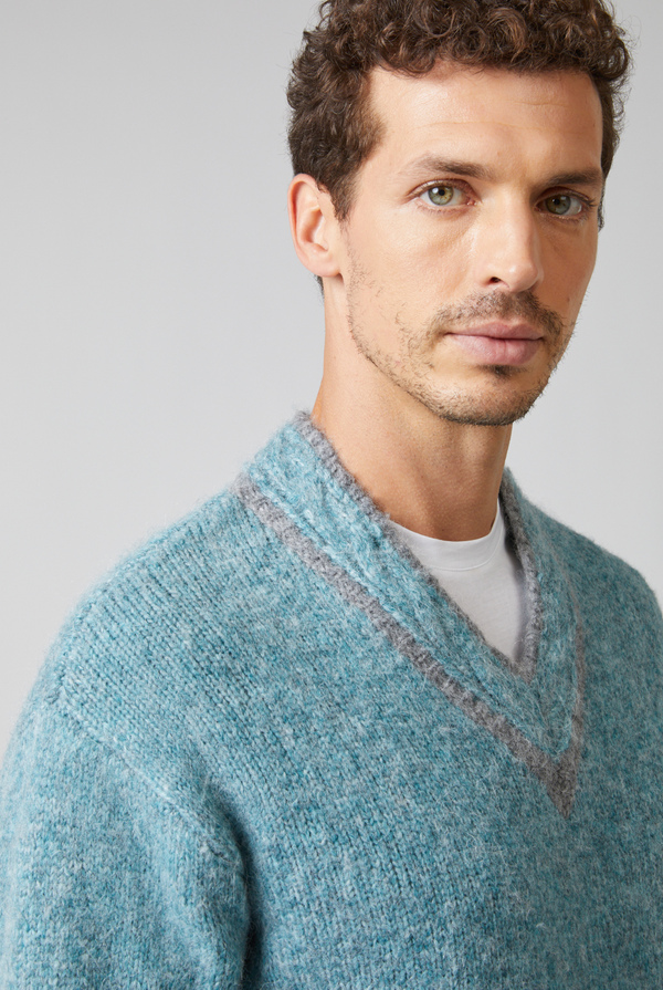 V-neck in mixed wool and alpaca - Pal Zileri shop online