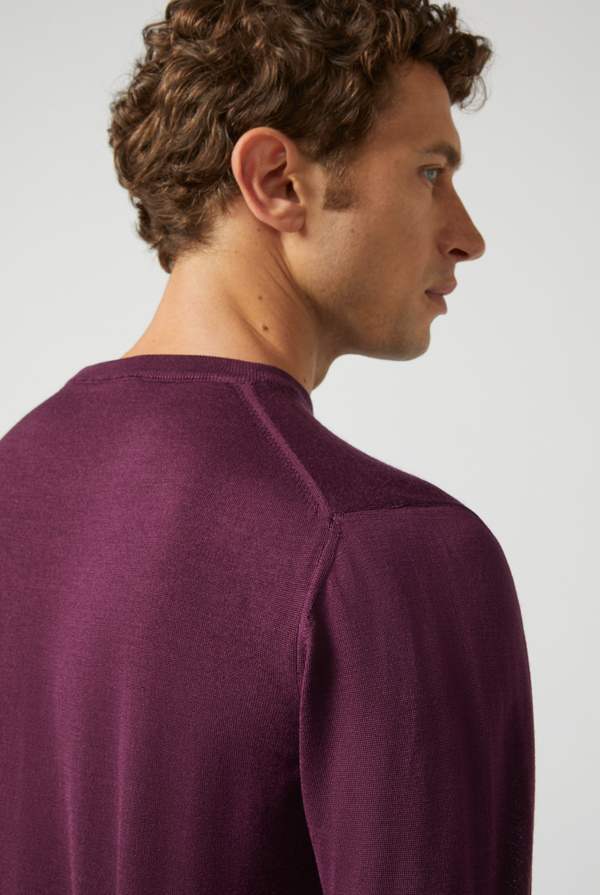 Basic crewneck in wool and silk - Pal Zileri shop online
