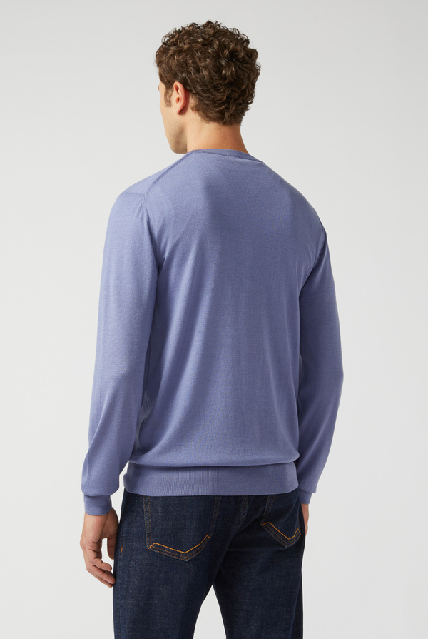 Basic crewneck in wool and silk - Pal Zileri shop online