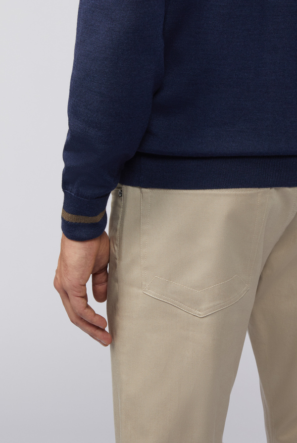 Half-neck sweater in wool and silk - Pal Zileri shop online