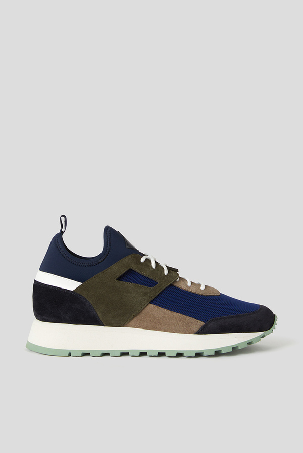 Trainers in leather color block - Pal Zileri shop online