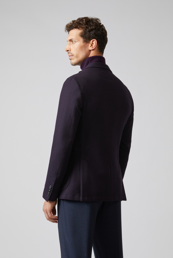 Baron blazer in recycled wool with herringbone motif - Pal Zileri shop online