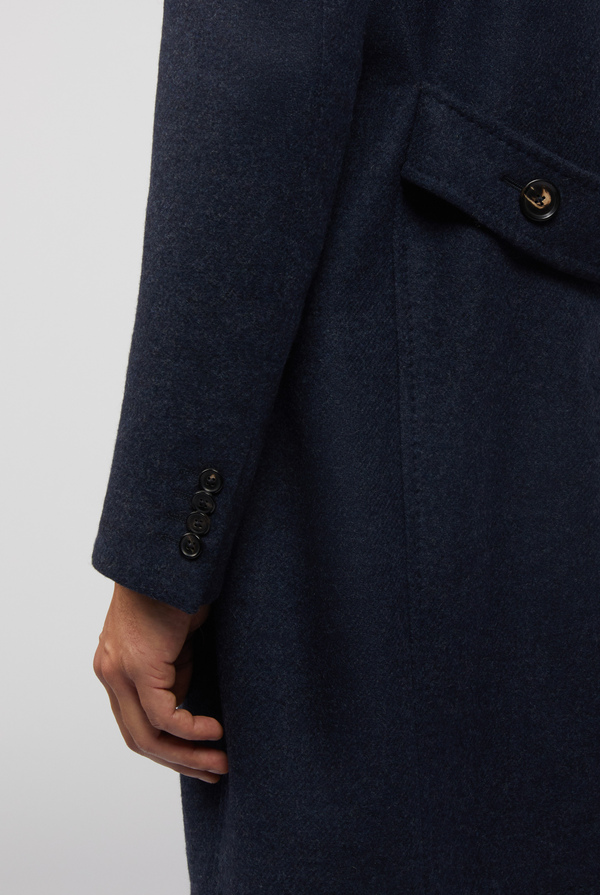 Coat in technical wool with buttons - Pal Zileri shop online