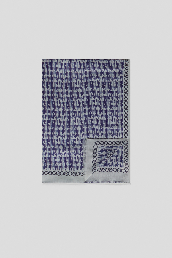 Printed scarf in modal and cashmere - Pal Zileri shop online