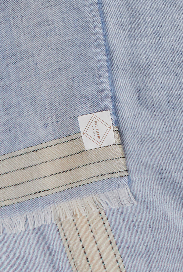 Sciarpa a righe in lino, modal e seta - Pal Zileri shop online