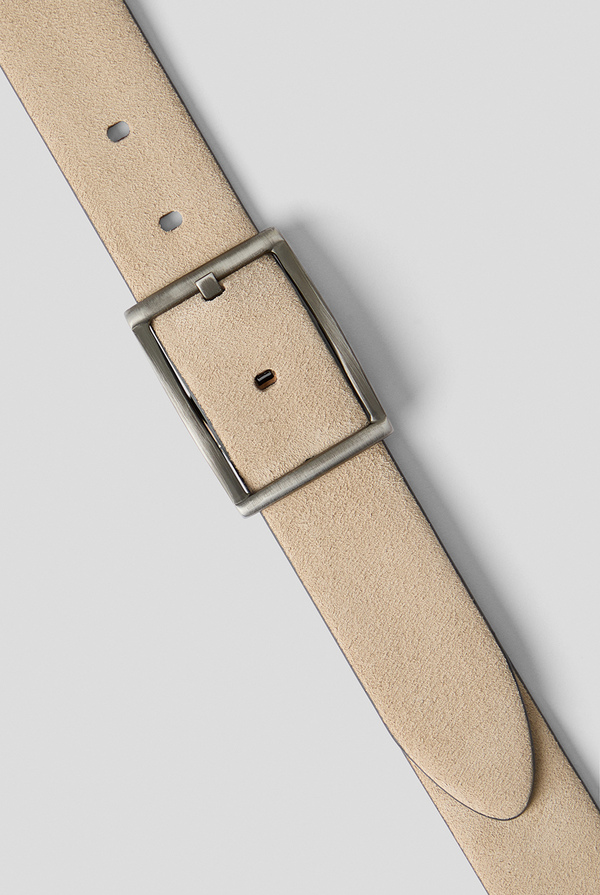 Cintura in suede con fibbia in rutenio - Pal Zileri shop online
