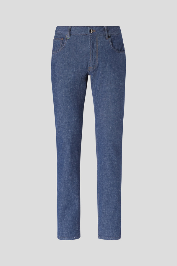 5-pocket trousers in a light and breathable stretch linen and cotton - Pal Zileri shop online