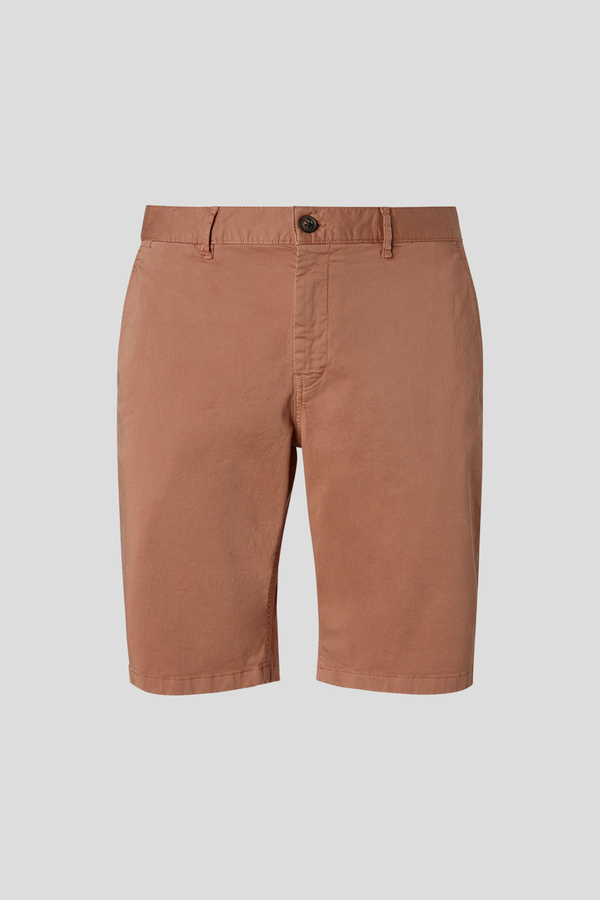 almohada Alegrarse Subir Slim-fit straight-leg Bermuda shorts in a garment-dyed soft stretch cotton  LIGHT BROWN Pal Zileri | Shop Online