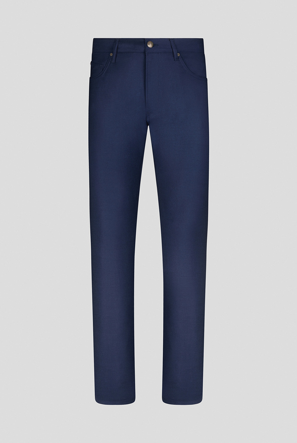 Straight leg 5-pocket trousers in stretch wool - Pal Zileri shop online
