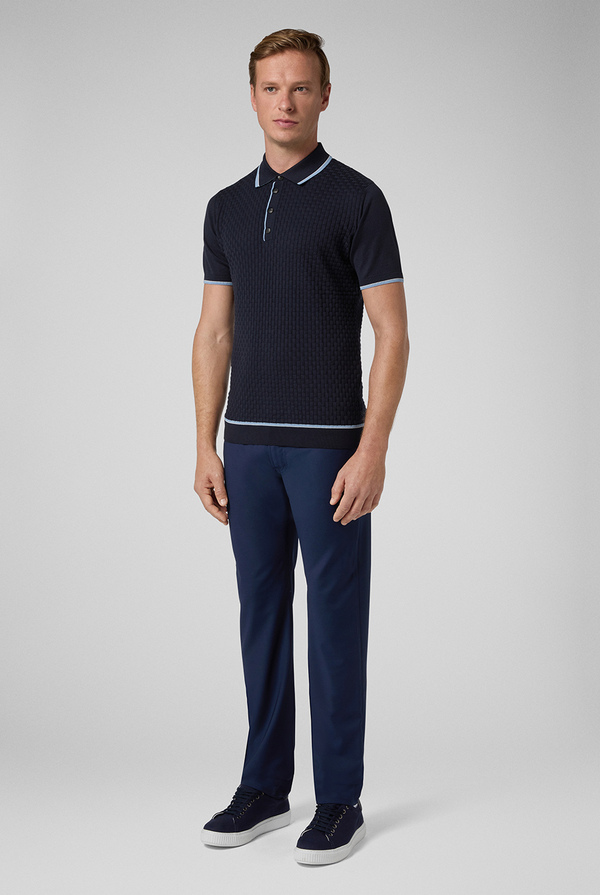 Straight leg 5-pocket trousers in stretch wool - Pal Zileri shop online