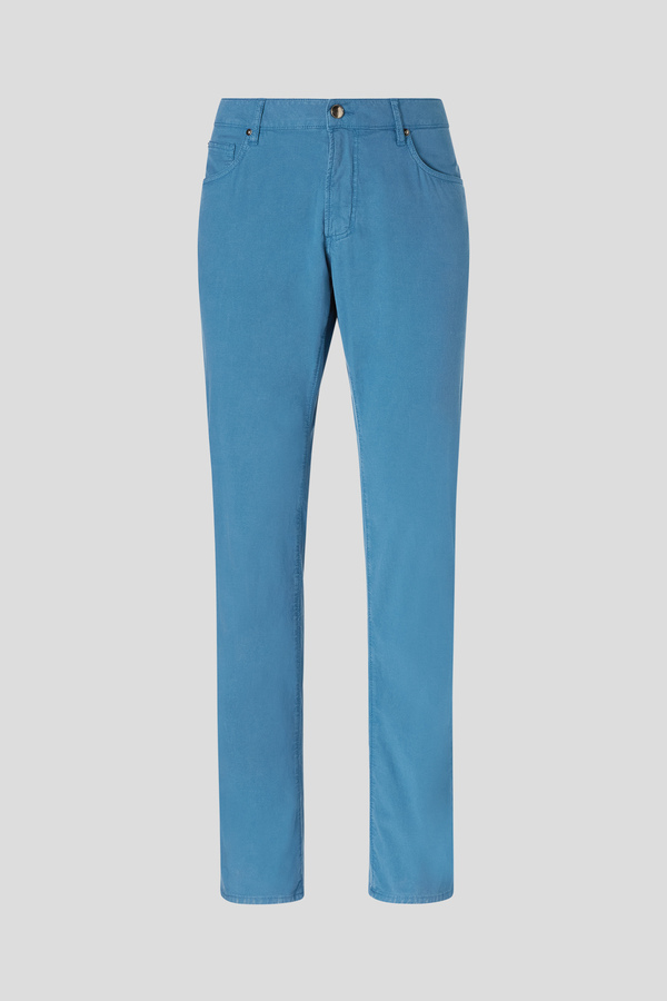 5-pocket trousers in a soft garment-dyed lyocell and cotton - Pal Zileri shop online