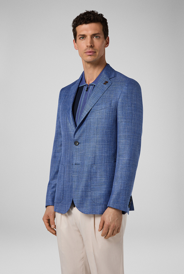 Unstructured blazer from the Brera line in wool, silk and linen - Pal Zileri shop online