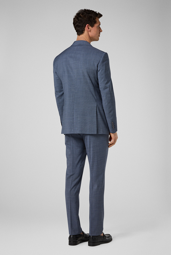 Two-piece suit from the Vicenza line crafted from pure wool with a micro houndstooth motif - Pal Zileri shop online