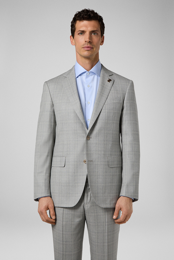 Two-piece suit from the Vicenza line crafted from pure wool with check motif - Pal Zileri shop online