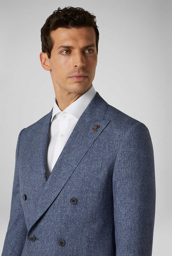 Two-piece suit from the Vicenza line crafted from printed pure wool - Pal Zileri shop online