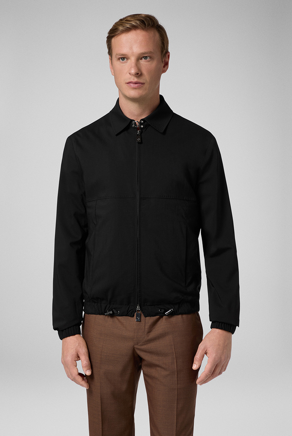 Fully unlined ultra light pure wool bomber jacket with front zip closure - Pal Zileri shop online