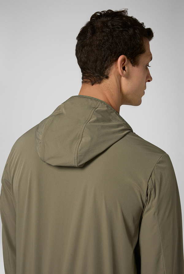 Nylon bomber jacket with hoodie wind and rain resistant - Pal Zileri shop online