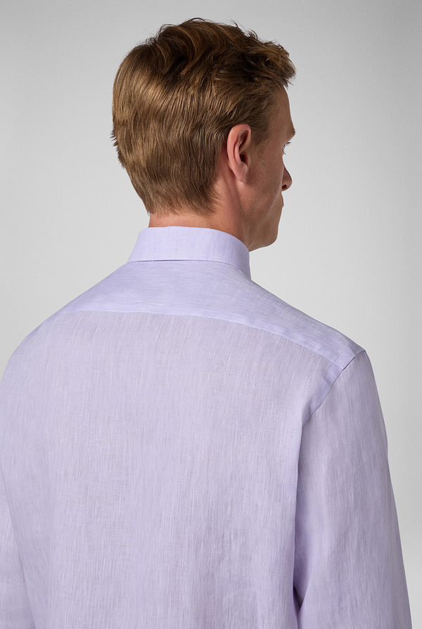 Pure linen shirt with french collar and standard cuffs - Pal Zileri shop online