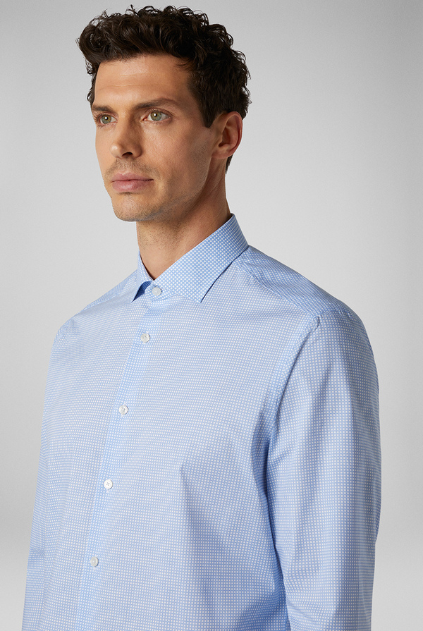 Printed cotton shirt with spread collar and standard cuffs - Pal Zileri shop online