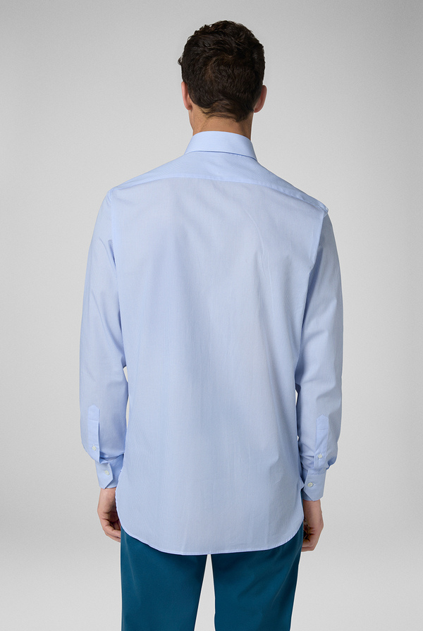 Camicia in puro cotone  a righe, collo francese - Pal Zileri shop online