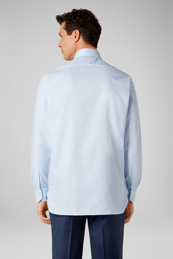 Pure cotton shirt with standard cuffs and spread collar - Pal Zileri shop online