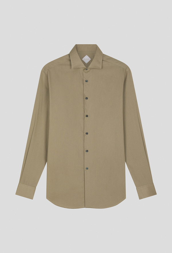 Lyocell and cotton shirt with spread collar and standard cuffs - Pal Zileri shop online