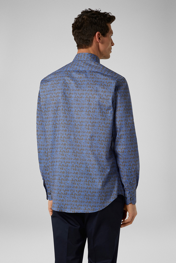 Stretch cotton shirt with exclusive Pal Zileri print - Pal Zileri shop online