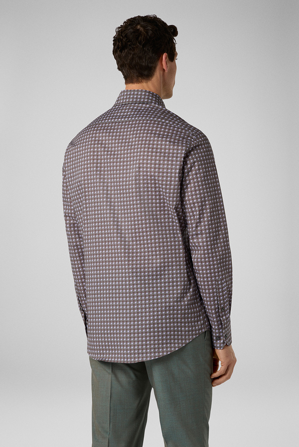 Camicia di cotone stretch con stampa esclusiva Pal Zileri - Pal Zileri shop online