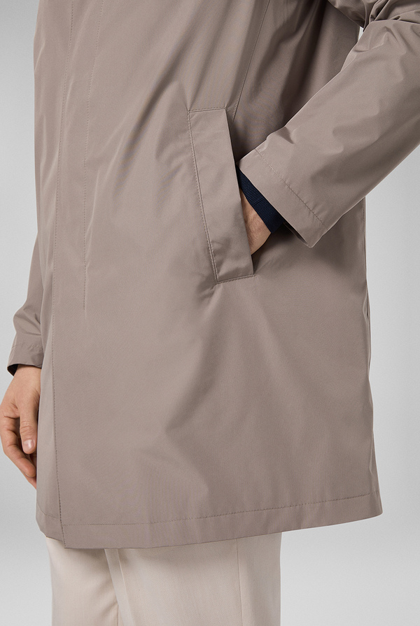 Carcoat in waterproof fabric with printed logo internal lining - Pal Zileri shop online
