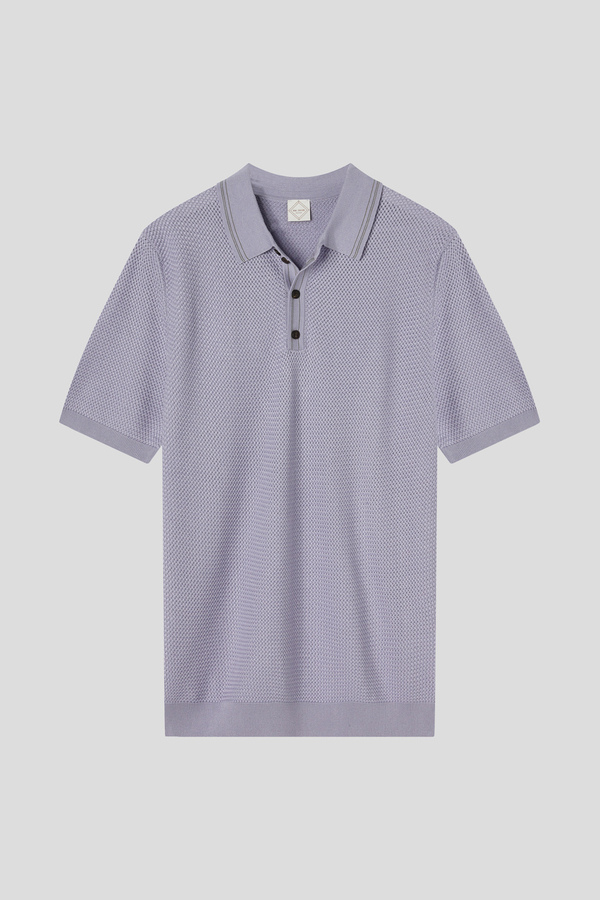 Short-sleeved polo shirt in silk and cotton - Pal Zileri shop online