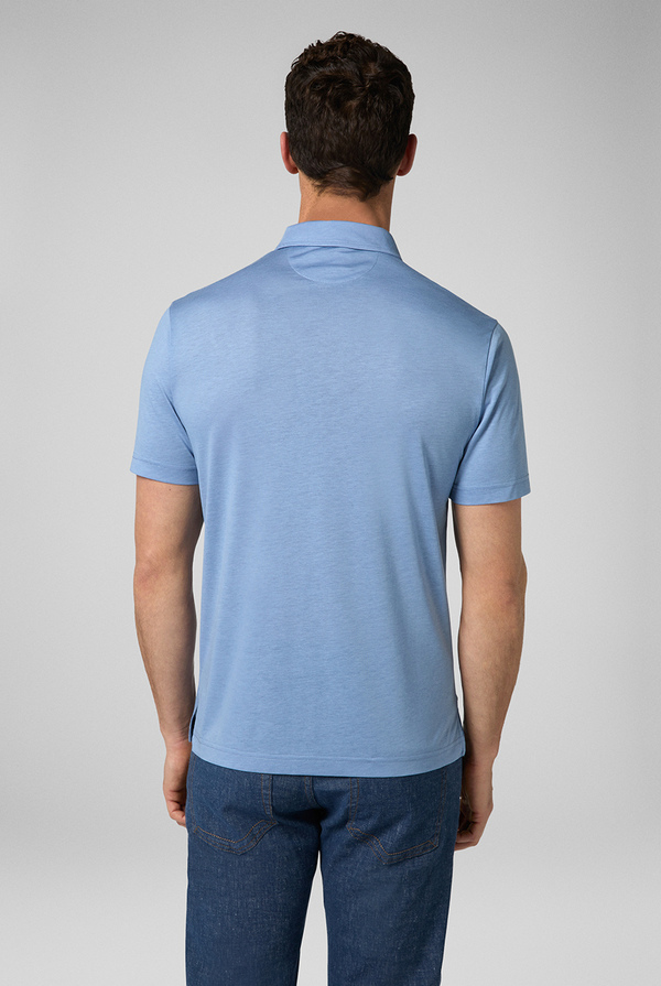 Ultra light short-sleeved polo shirt in lyocell and cotton - Pal Zileri shop online