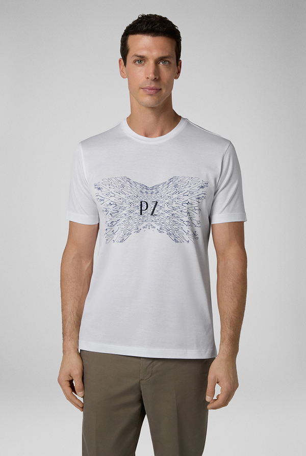 T-shirt in jersey di cotone con stampa esclusiva - Pal Zileri shop online