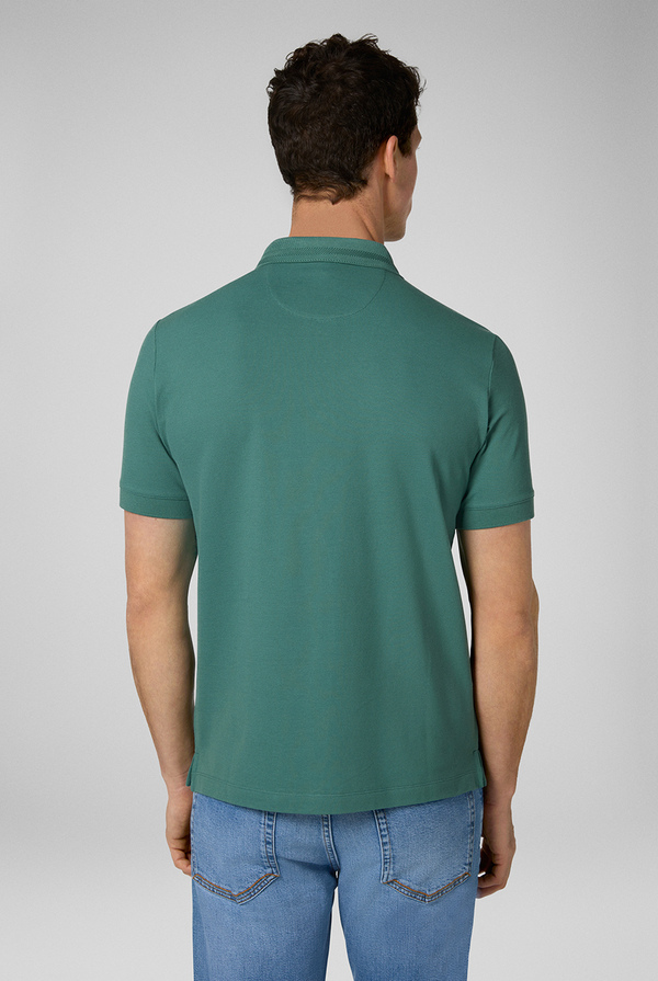 Short-sleeved polo shirt in stretch cotton piqué - Pal Zileri shop online