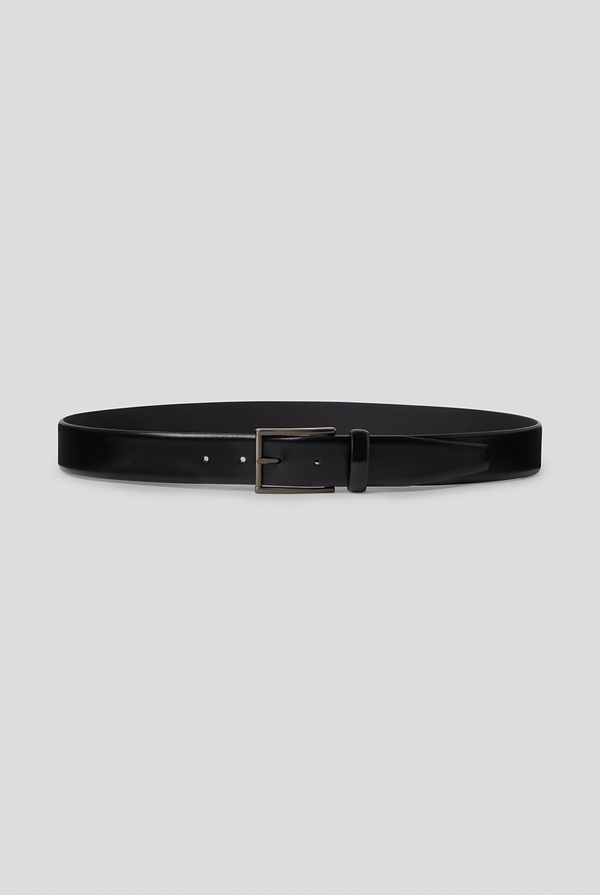 Leather belt from the line Cerimonia with ruthenium buckle - Pal Zileri shop online
