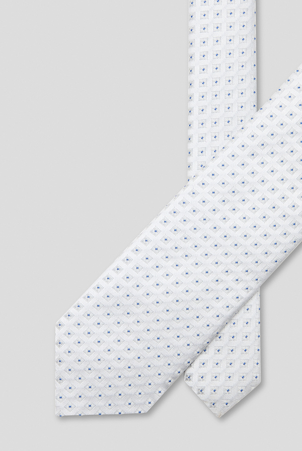 Cravatta in satin della linea Cerimonia con micro disegnature - Pal Zileri shop online
