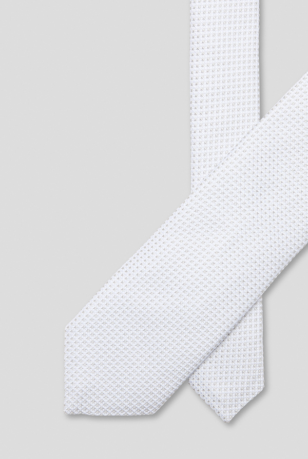 Tie in satin with micro pattern - Pal Zileri shop online