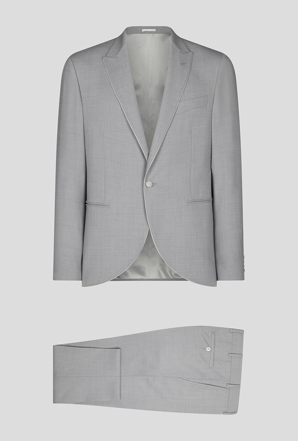Two-piece suit from the line Cerimonia in stretch wool with three-dimensional processing - Pal Zileri shop online
