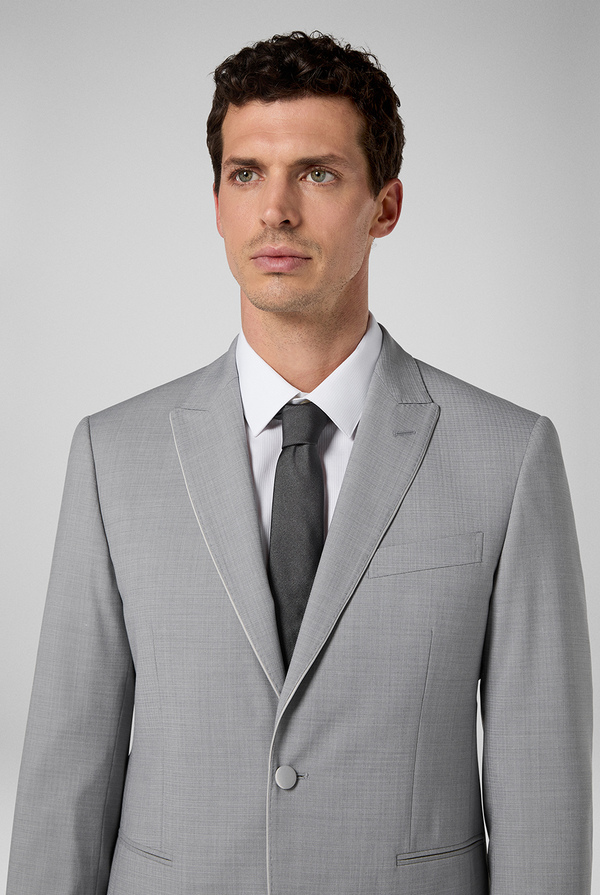 Two-piece suit from the line Cerimonia in stretch wool with three-dimensional processing - Pal Zileri shop online