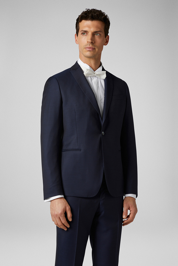 Two-piece suit from the line Cerimonia in pure wool with elegant micro patterns - Pal Zileri shop online