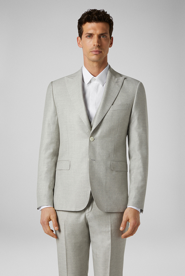 Three-piece suit from the line Cerimonia in slightly stretch wool and viscose - Pal Zileri shop online