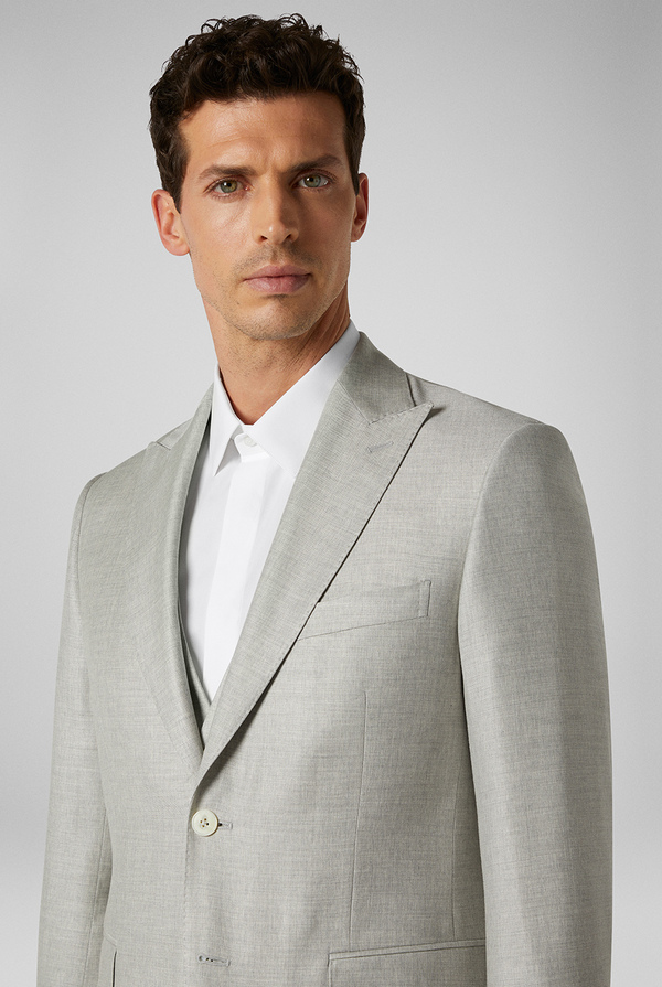 Three-piece suit from the line Cerimonia in slightly stretch wool and viscose - Pal Zileri shop online